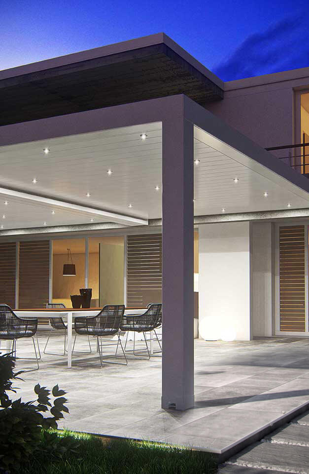bioklimatická pergola s LED osvetlením